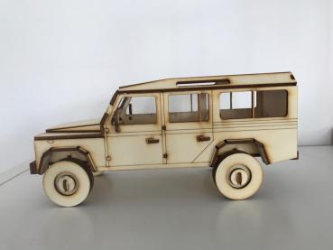 Land_Rover_Holzmodell 3D_Seitenansicht